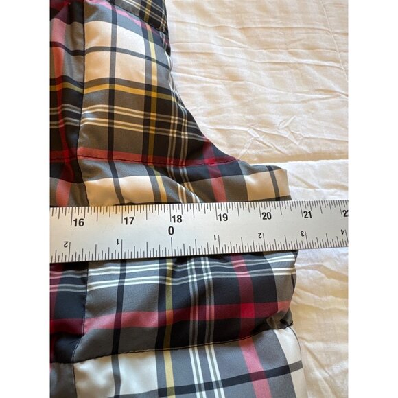 Eddie Bauer Puffer Vest EB700 Goose Down Women's M Plaid 700 Fill Power Jacket - Picture 13 of 13